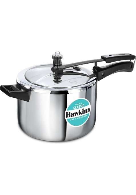 Hawkins Triply Classic Pressure Cooker | 3 L | 3.2 Qt | Induction Compatible