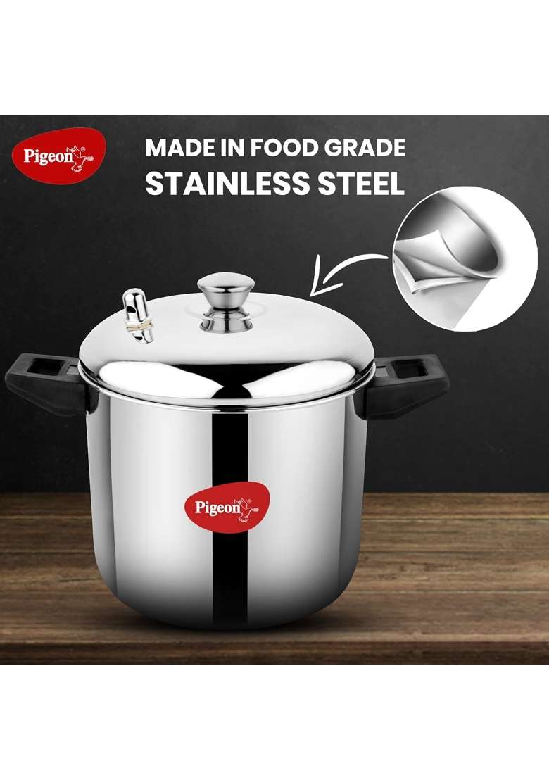 Pigeon Idly Maker 4 Plates Compatible with Induction and Gas Stove and Pigeon | 3 L | 3.2 Qt - Indya