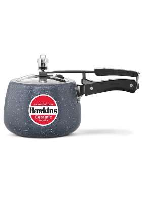 Hawkins Ceramic Nonstick Pressure Cooker | 3 L | 3.2 Qt | Induction Compatible