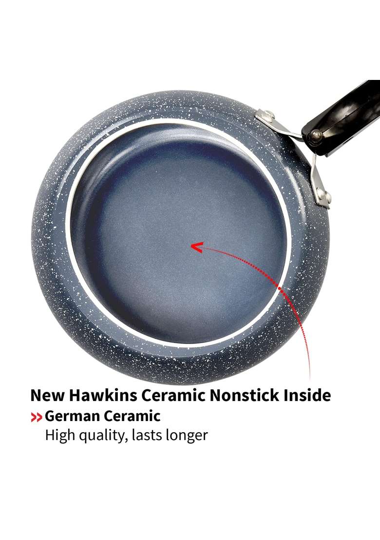 Hawkins Ceramic Nonstick Pressure Cooker | 3 L | 3.2 Qt | Induction Compatible - Indya