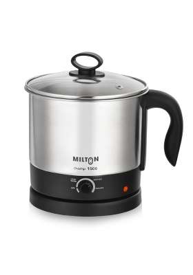 MILTON Champ 600W Electric Multi Cook Kettle with Steamer | 1.5 L | 1.6 Qt