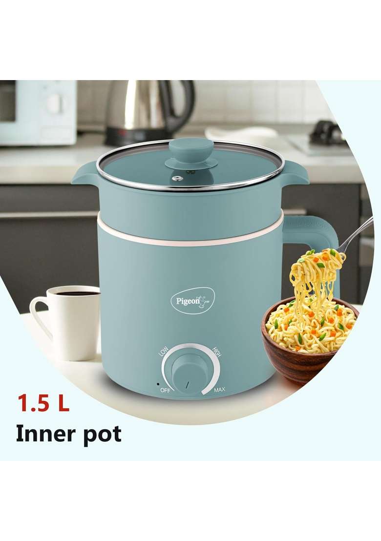 Pigeon By Stovekraft Swift Plus Multi-Cook Kettle | 1.5 L | 1.6 Qt | Food Safe - Indya