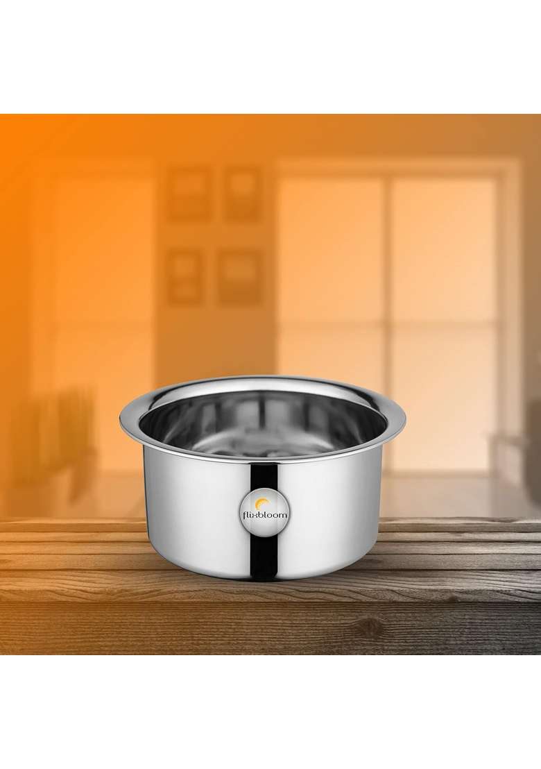 FLIXBLOOM Stainless Steel Induction and Stovetop Compatible Cookware | 1 L | 1.1 Qt - Indya