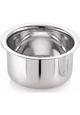Sonanshi Stainless Steel Bhagona Patila with Lid Kitchen Cookware | 2.5 L | 2.6 Qt