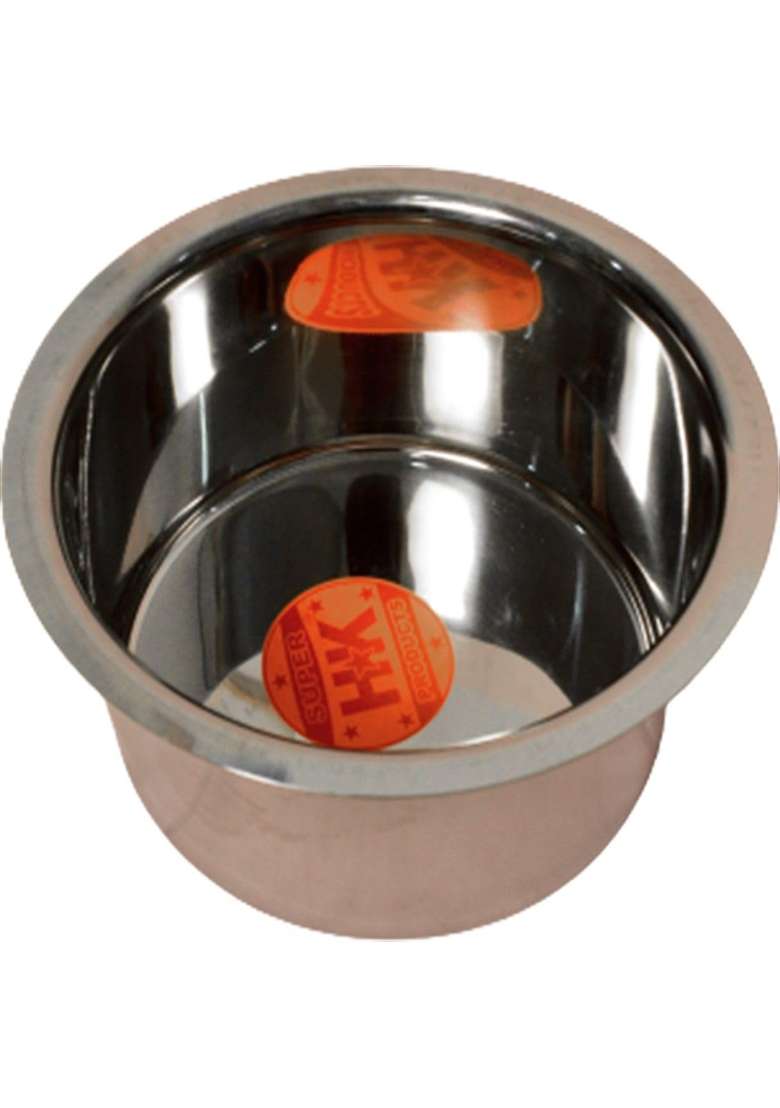 Super HK Products Sonanshi Aluminium Bhagona Tope with Lid for Kitchen Cooking | 2.5 L | 2.6 Qt - Indya