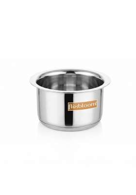 FLIXBLOOM Centric Kitchen Cookware Stainless Steel Triply-Sandwich Bottom Thick Gauge | 5 L | 5.3 Qt | Induction Compatible