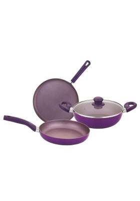 BERGNER Vega Non-Stick Cookware Set | 2.5 L | 2.6 Qt | 24 cm | 9.4 Inch | 4-Piece Set | Induction Compatible | With Lid