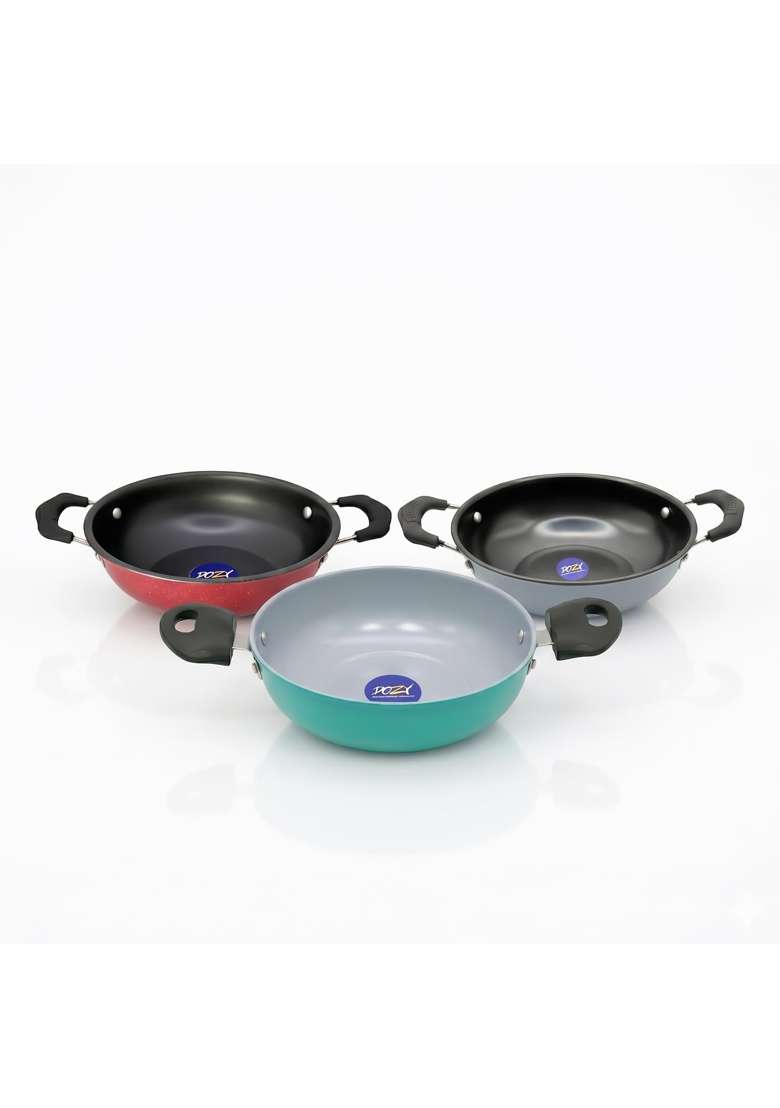 DOZY 5-Piece Iron-Rich Nonstick Cookware Combo Set Induction Bottom Non-Stick Coated - Indya