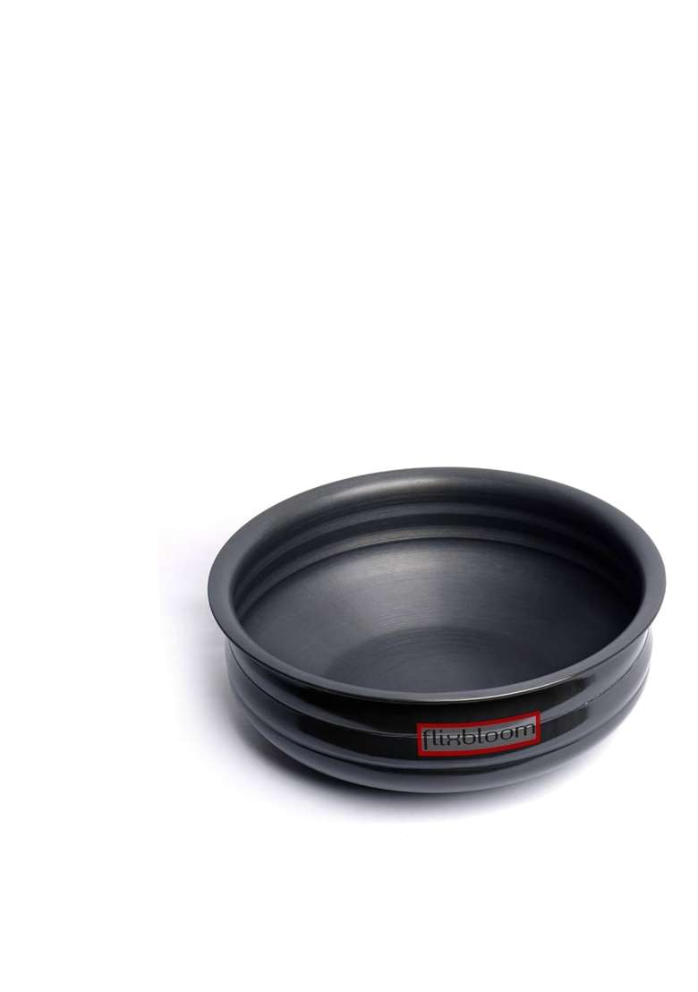 FLIXBLOOM Special Hard Anodised Induction Base Cookware LPG Friendly | 3 L | 3.2 Qt | Dishwasher Safe | Food Safe - Indya