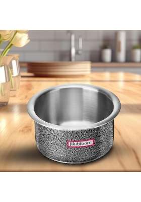 FLIXBLOOM Imperial Hammertone Black Hard Anodised Multipurpose Induction Base and LPG Gas | 1.5 L | 1.6 Qt