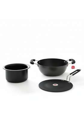 LAZYwindow Hard Anodised Induction Base Cookware Set