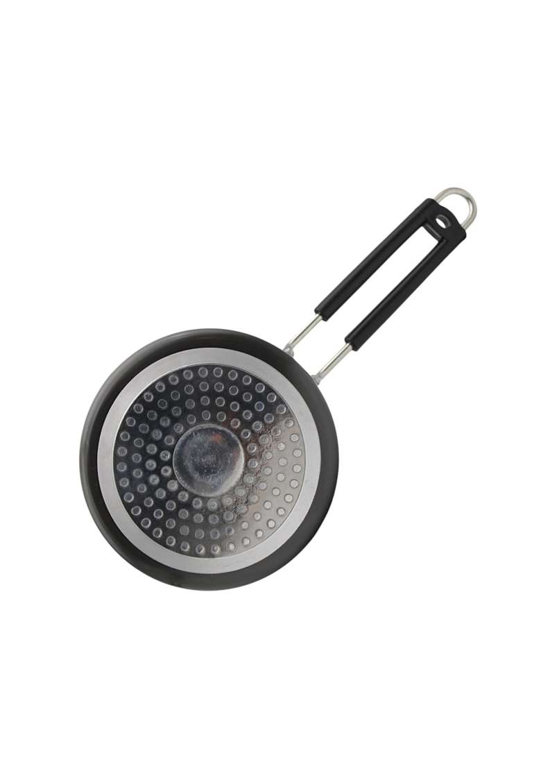 LAZYwindow Hard Anodised Sauce Pan and Kadhai Wok Set | Pack of 2 - Indya