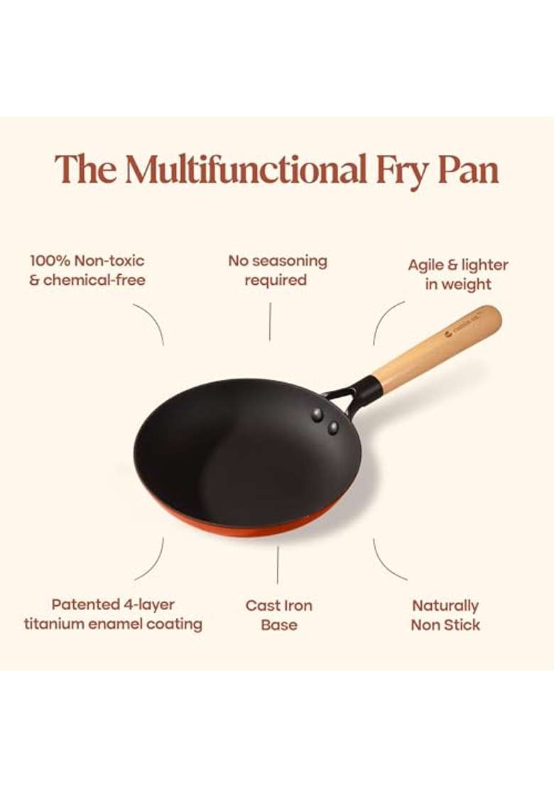 CUMIN CO. Wedding Collection Enamel Cast Iron Cookware Set | 3-Piece Set | Induction Compatible | Non-Toxic - Indya