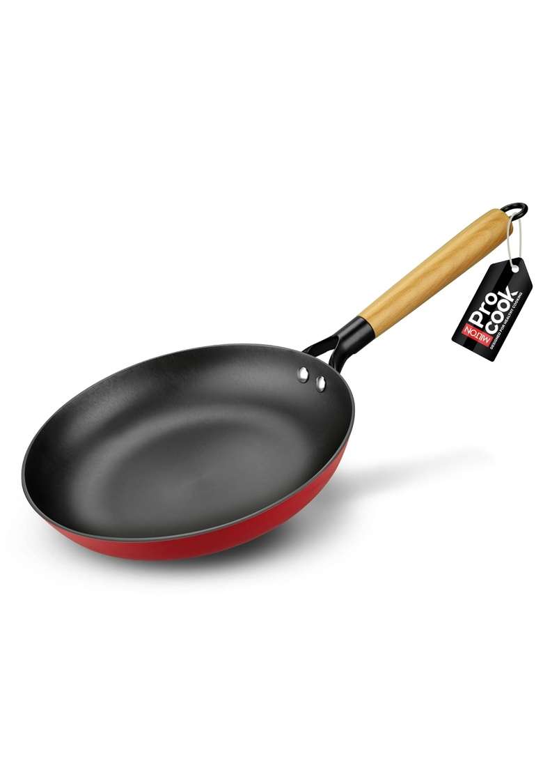 MILTON Pro cook Induction Cookware and Gas Stove Friendly Cast Iron Fry Pan | 26 cm | 10.2 Inch | Dishwasher Safe | PFOA Free - Indya