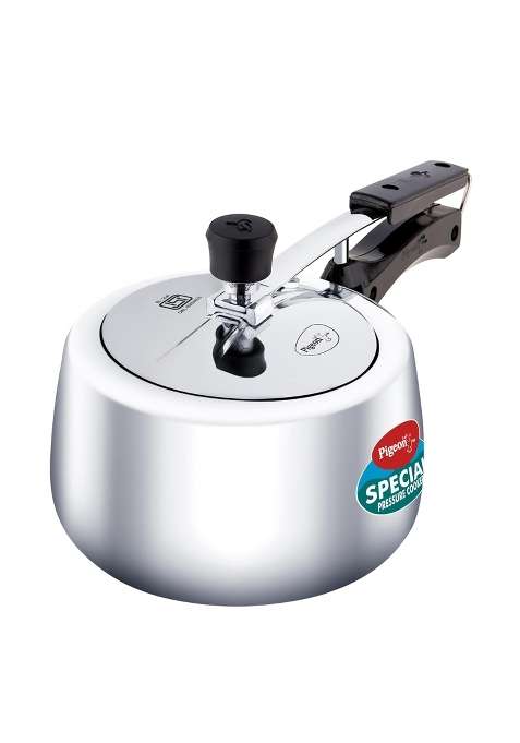 Pigeon By Stove Kraft Special Plus Aluminium Inner Lid Induction Base Pressure Cooker | 3 L | 3.2 Qt