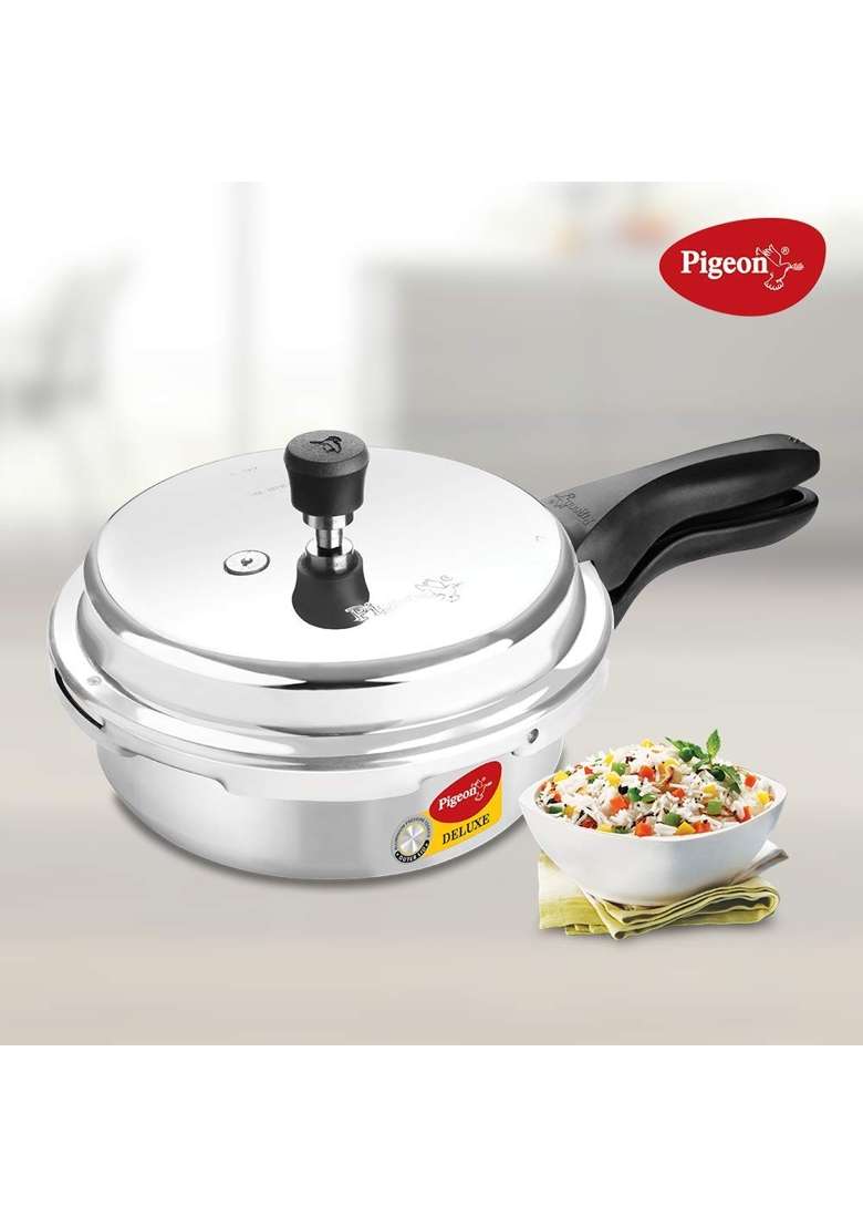 Pigeon By Stovekraft 101 Deluxe Aluminium Pressure Cooker | 2 L | 2.1 Qt - Indya