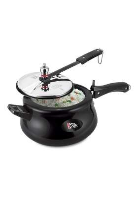 MILTON Pro cook Induction Cookware and Gas Stove Friendly Hard Anodized Royal Curve Pressure | 5 L | 5.3 Qt