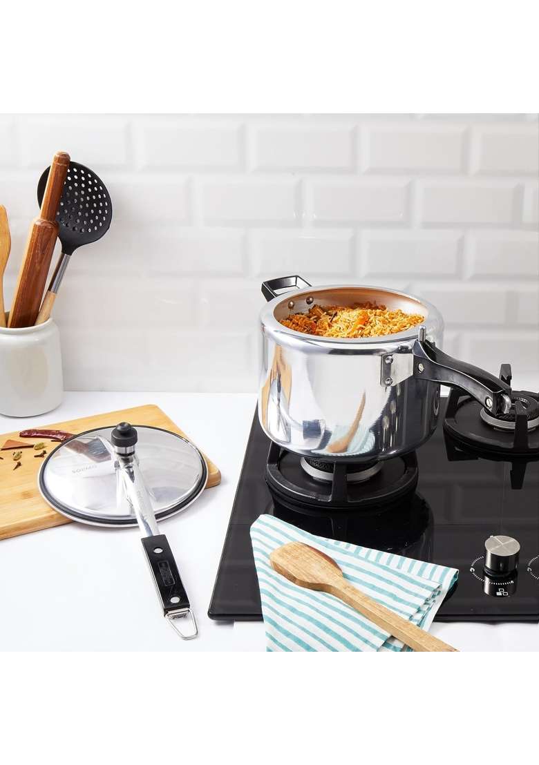 Solimo Amazon Brand Solimo | 5 L | 5.3 Qt | Induction Compatible - Indya