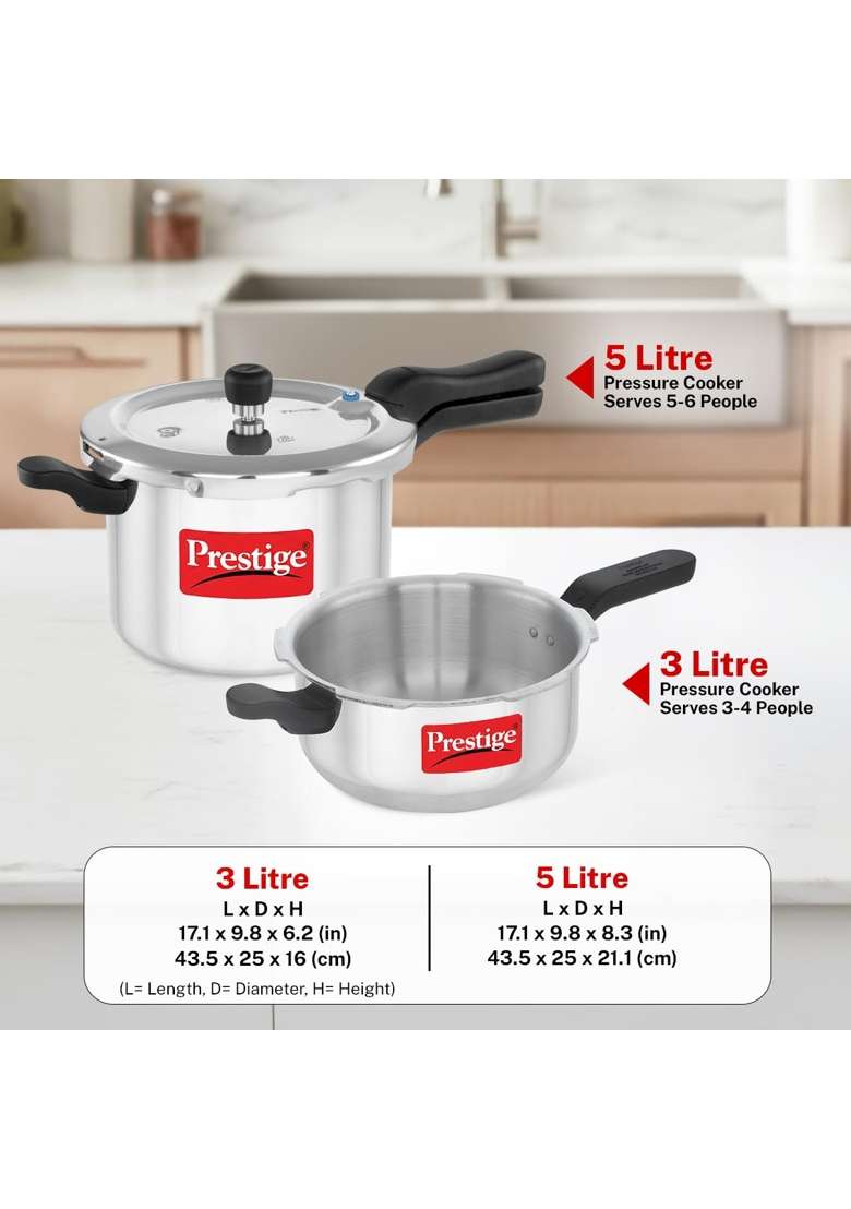 Prestige Svachh | 5 L | 5.3 Qt - Indya