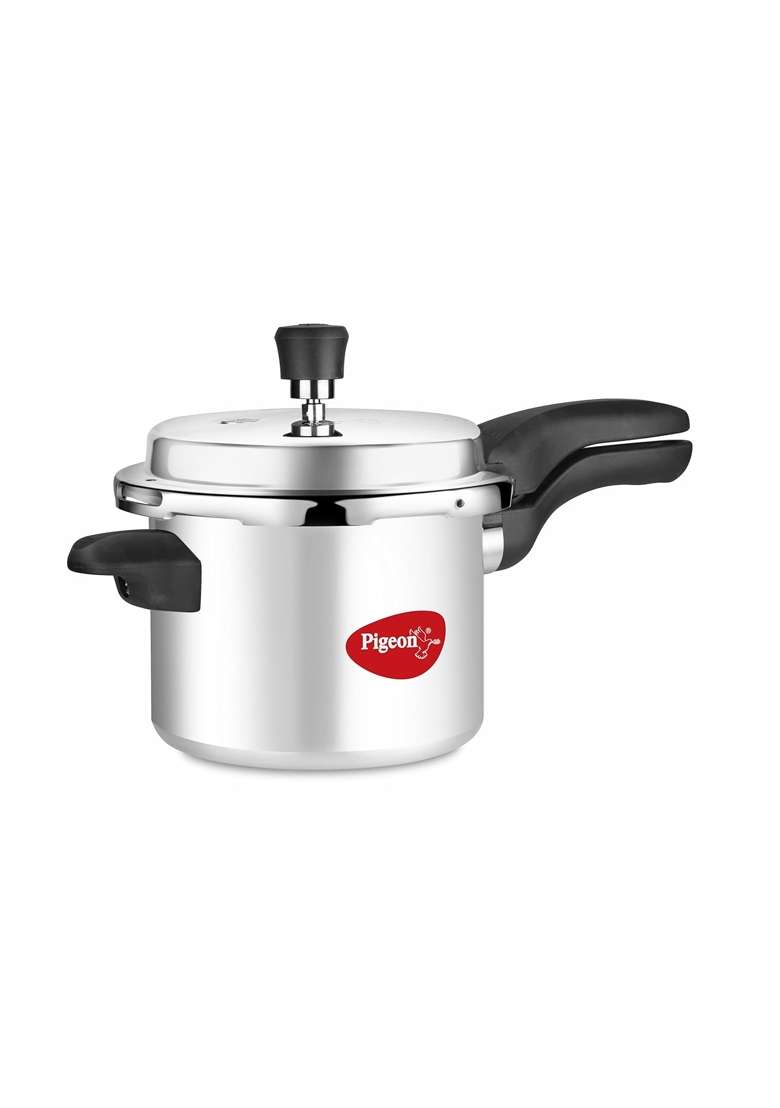Pigeon By Stovekraft Calida Induction Base Aluminium Pressure Cooker with Outer Lid | 3 L | 3.2 Qt - Indya