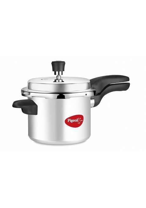Pigeon By Stovekraft Calida Induction Base Aluminium Pressure Cooker with Outer Lid | 3 L | 3.2 Qt