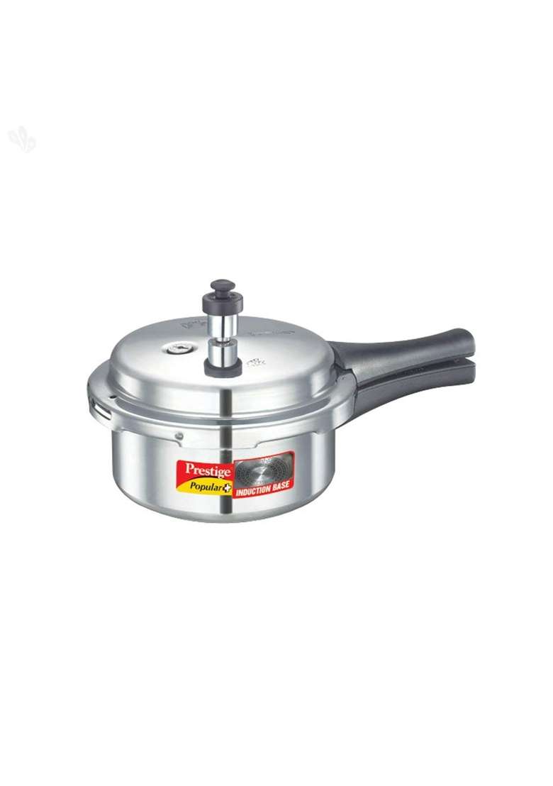 Prestige Popular Plus Induction Base Outer Lid Aluminium Pressure Cooker | 2 L | 2.1 Qt - Indya