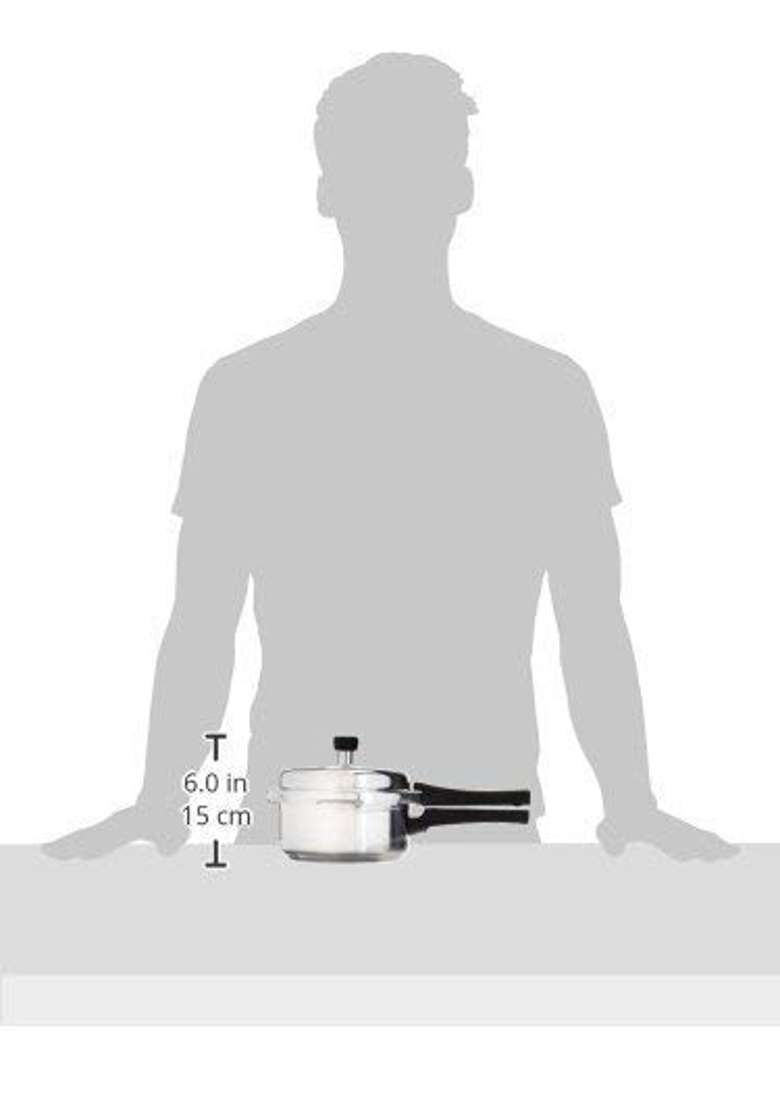 Prestige Popular Plus Induction Base Outer Lid Aluminium Pressure Cooker | 2 L | 2.1 Qt - Indya