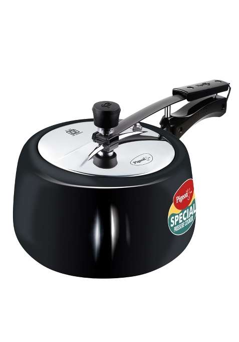 Pigeon By Stovekraft Hard Anodised Aluminium Inner Lid Cooker | 3 L | 3.2 Qt | Induction Compatible