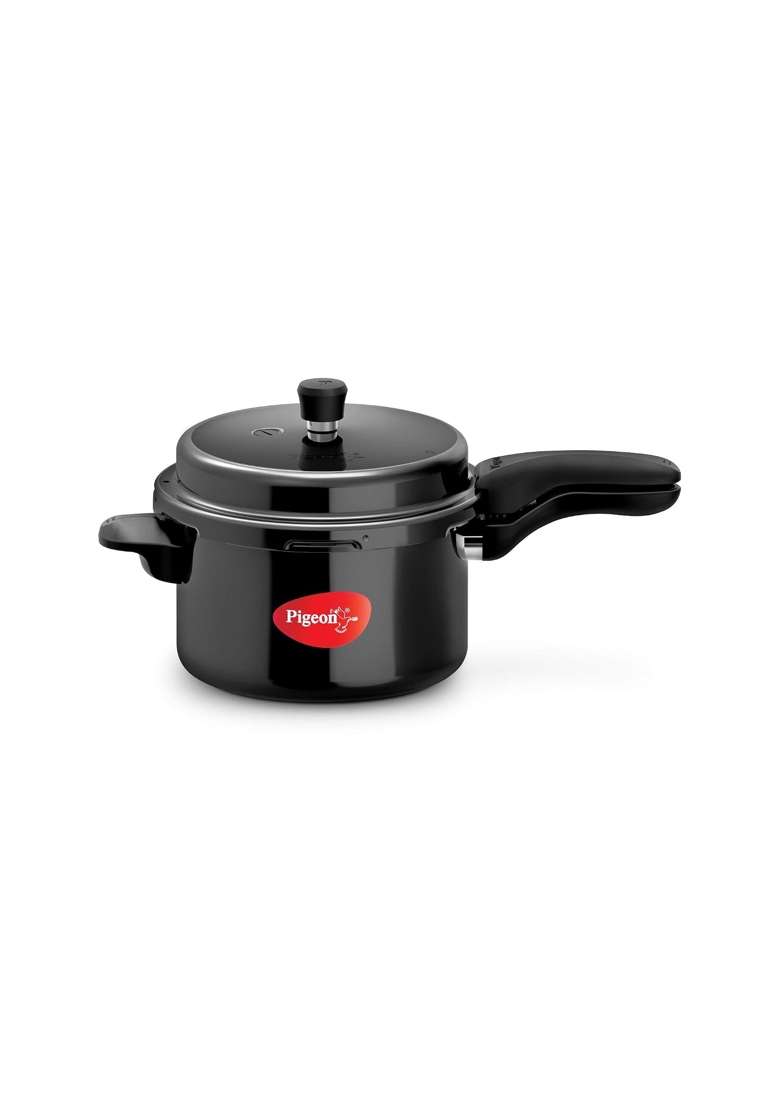 Pigeon Titanium Hard Anodized Aluminium Outer Lid Pressure Cooker | 5 L | 5.3 Qt - Indya
