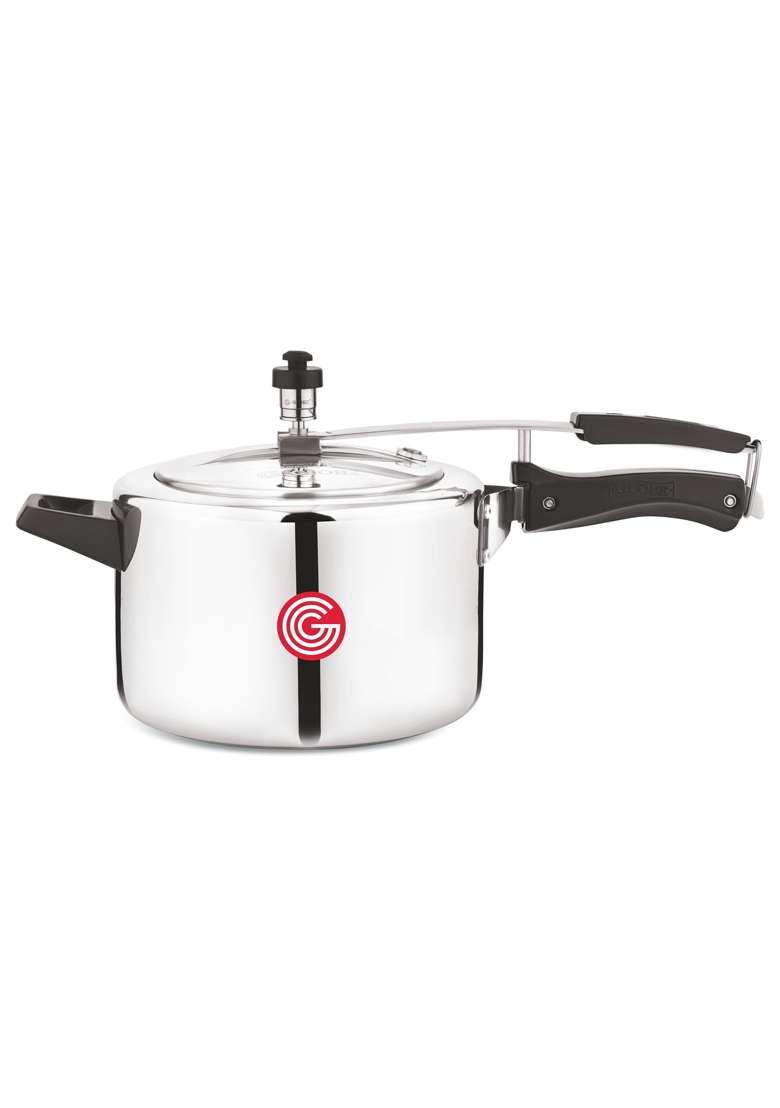 GLOBE Brio Aluminium Inner Lid Pressure Cooker | 5 L | 5.3 Qt - Indya