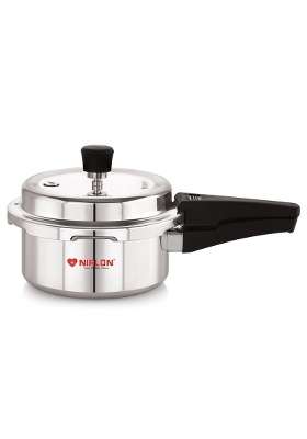 NIRLON Induction Base Outer Lid Aluminium Pressure Cooker | 2 L | 2.1 Qt