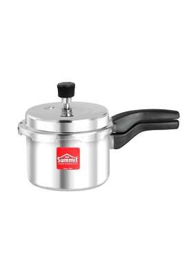 SUMMIT Outer Lid Prime Non Induction Base Aluminium Pressure Cooker | 3 L | 3.2 Qt