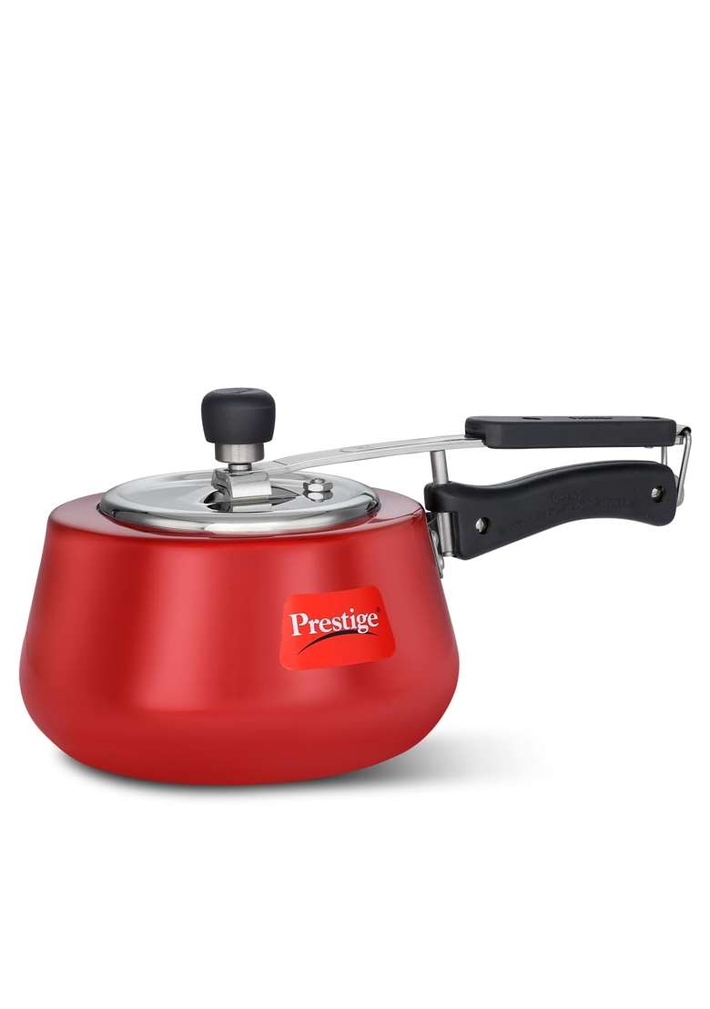 Prestige Nakshatra Cute Red Duo Svachh Aluminium Inner Lid Pressure Cooker | 3 L | 3.2 Qt - Indya