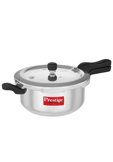 Prestige Svachh Aluminium Senior Deep Pan Outer Lid Pressure Cooker | 5 L | 5.3 Qt