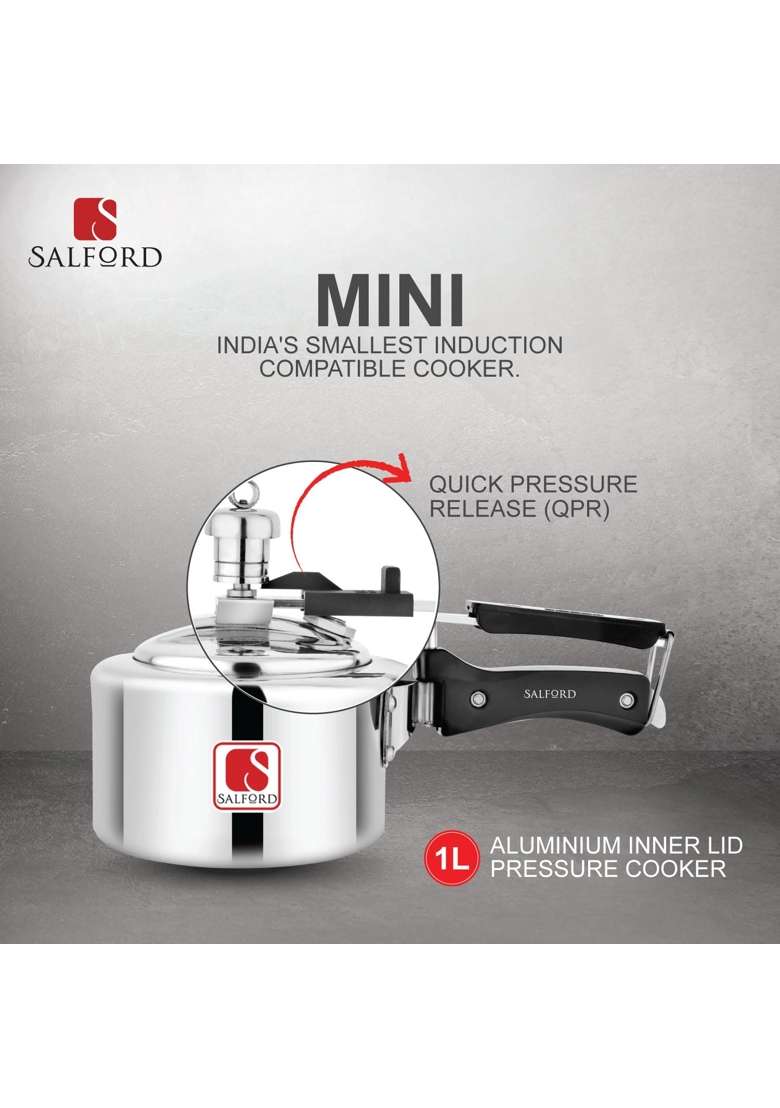 SALFORD Pressure Cooker Inner Lid | 1 L | 1.1 Qt | Induction Compatible - Indya