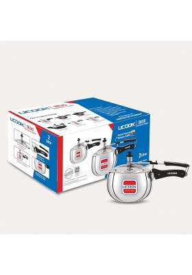 UCOOK By United Ekta Group Silvo Bulging Shape Aluminium Inner Lid Non-Induction | 2 L | 2.1 Qt