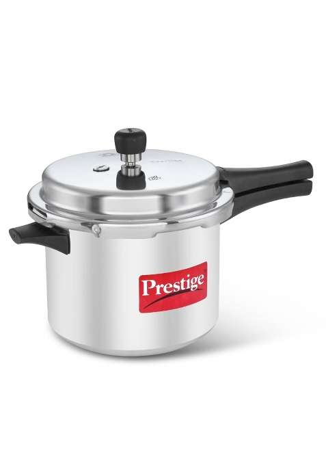 Prestige Popular Plus Aluminium Pressure Cooker | 5 L | 5.3 Qt | Induction Compatible