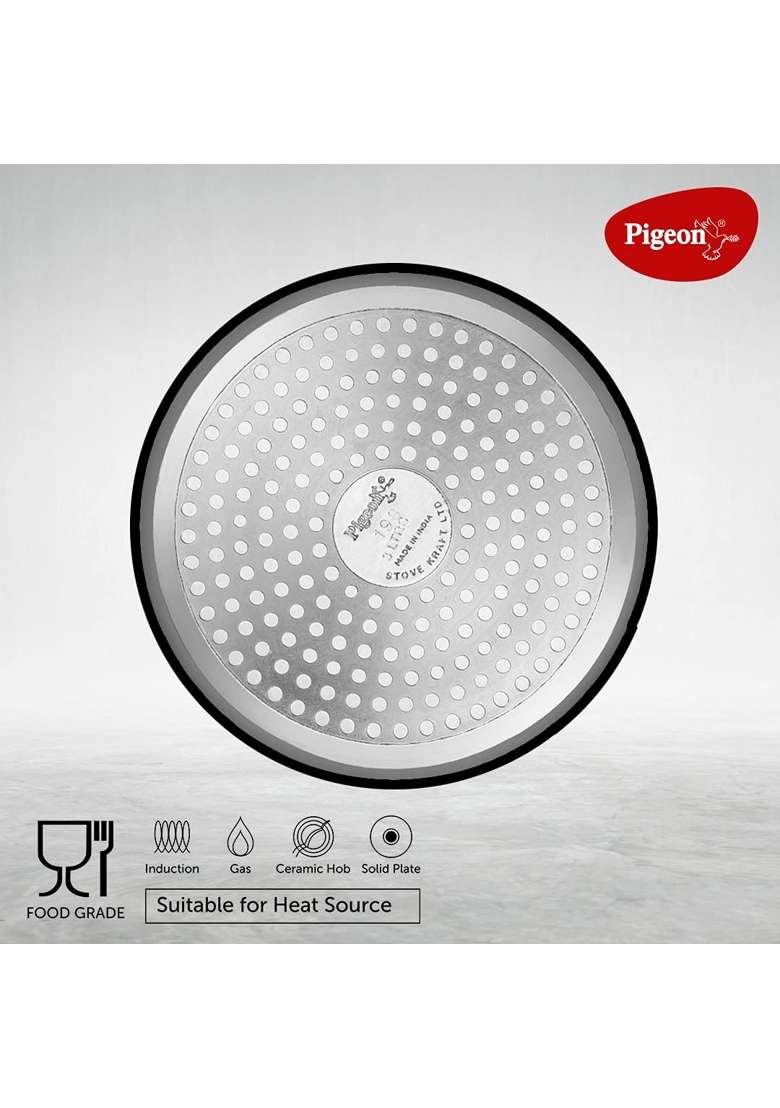 Pigeon By Stovekraft Titanium Induction Base Inner Lid Hard Anodised Aluminium | 3 L | 3.2 Qt - Indya