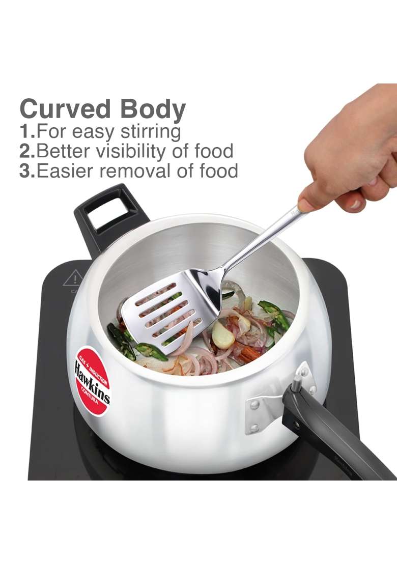 Hawkins Aluminium Contura Pressure Cooker | 5 L | 5.3 Qt | Induction Compatible - Indya
