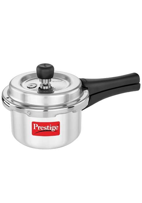 Prestige Tall Aluminium Popular Plus Svachh Outerlid Pressure Cooker | 2 L | 2.1 Qt | Induction Compatible