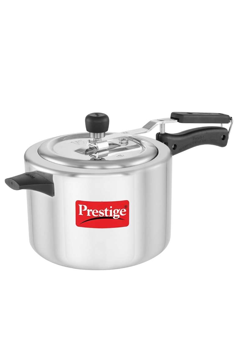 Prestige Nakshatra Plus Svachh Aluminium Straight Wall Inner Lid Pressure Cooker | 5 L | 5.3 Qt - Indya