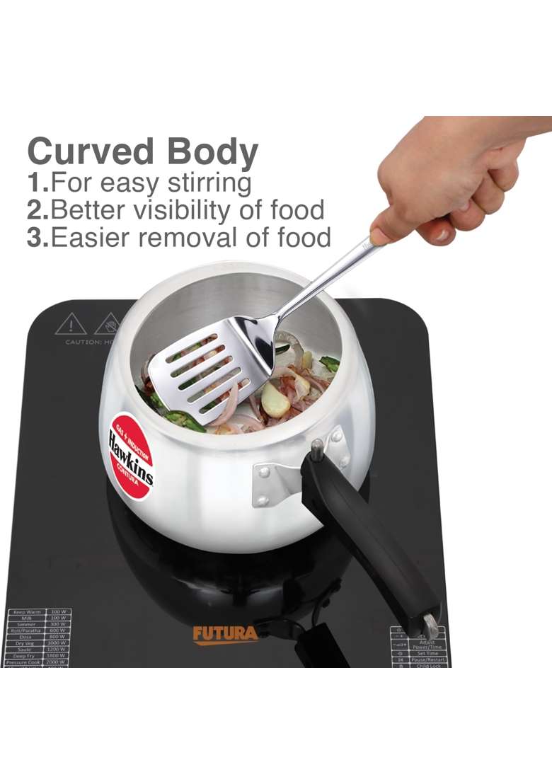 Hawkins Contura Pressure Cooker | 3 L | 3.2 Qt | Induction Compatible - Indya