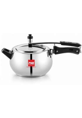 PNB Kitchenmate Aluminium Pressure Cooker Inner Lid Induction Base | 5 L | 5.3 Qt