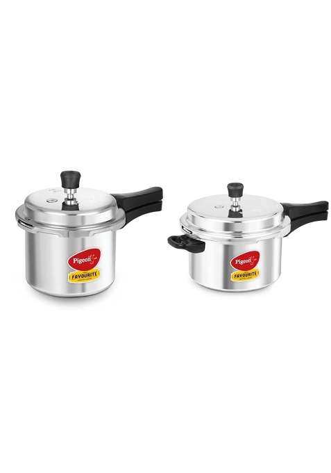 Pigeon By Stovekraft Favourite Outer Lid Non Induction Aluminium Pressure Cooker | 3 L | 3.2 Qt