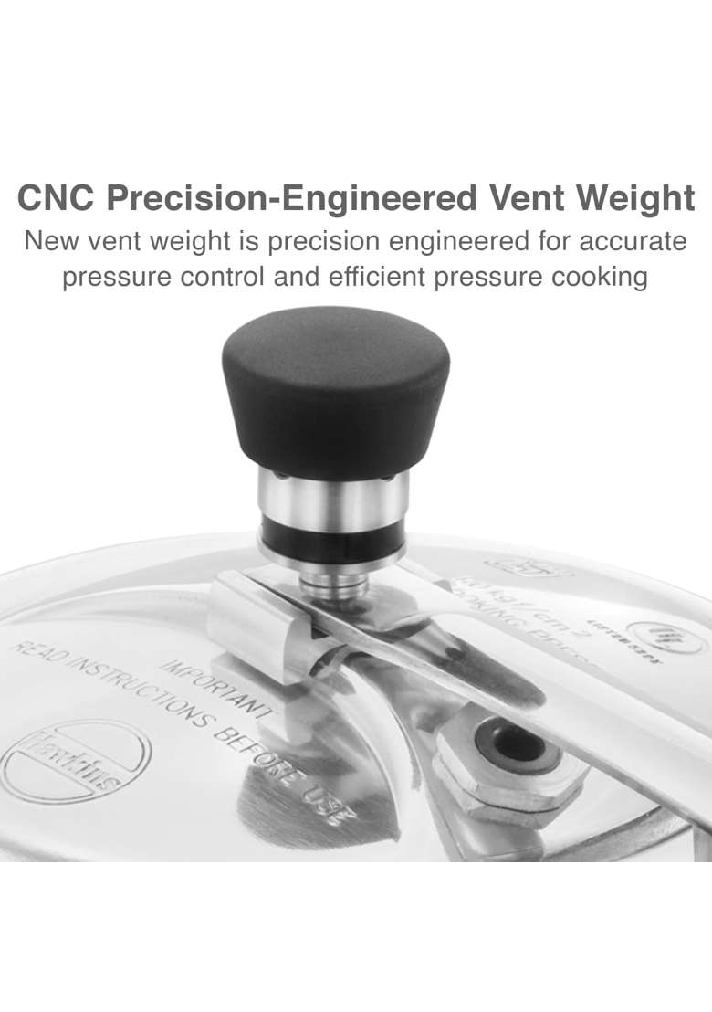 Hawkins Contura Pressure Cooker | 1.5 L | 1.6 Qt | Induction Compatible - Indya