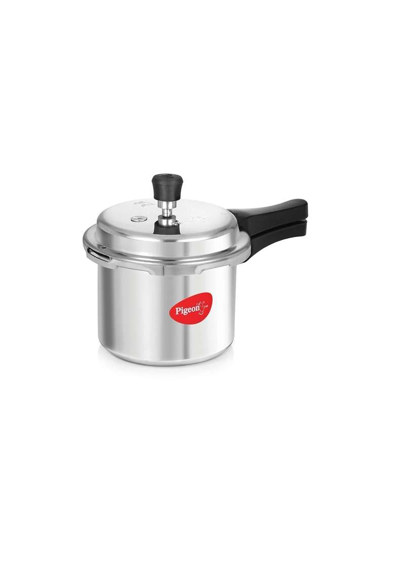 Pigeon By Stovekraft Favourite Induction Base Aluminium Pressure Cooker with Outer Lid | 3 L | 3.2 Qt - Indya