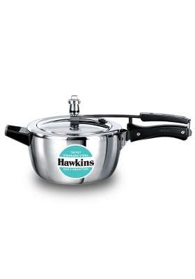 Hawkins Triply Stainless Steel Pressure Cooker | 3.5 L | 3.7 Qt