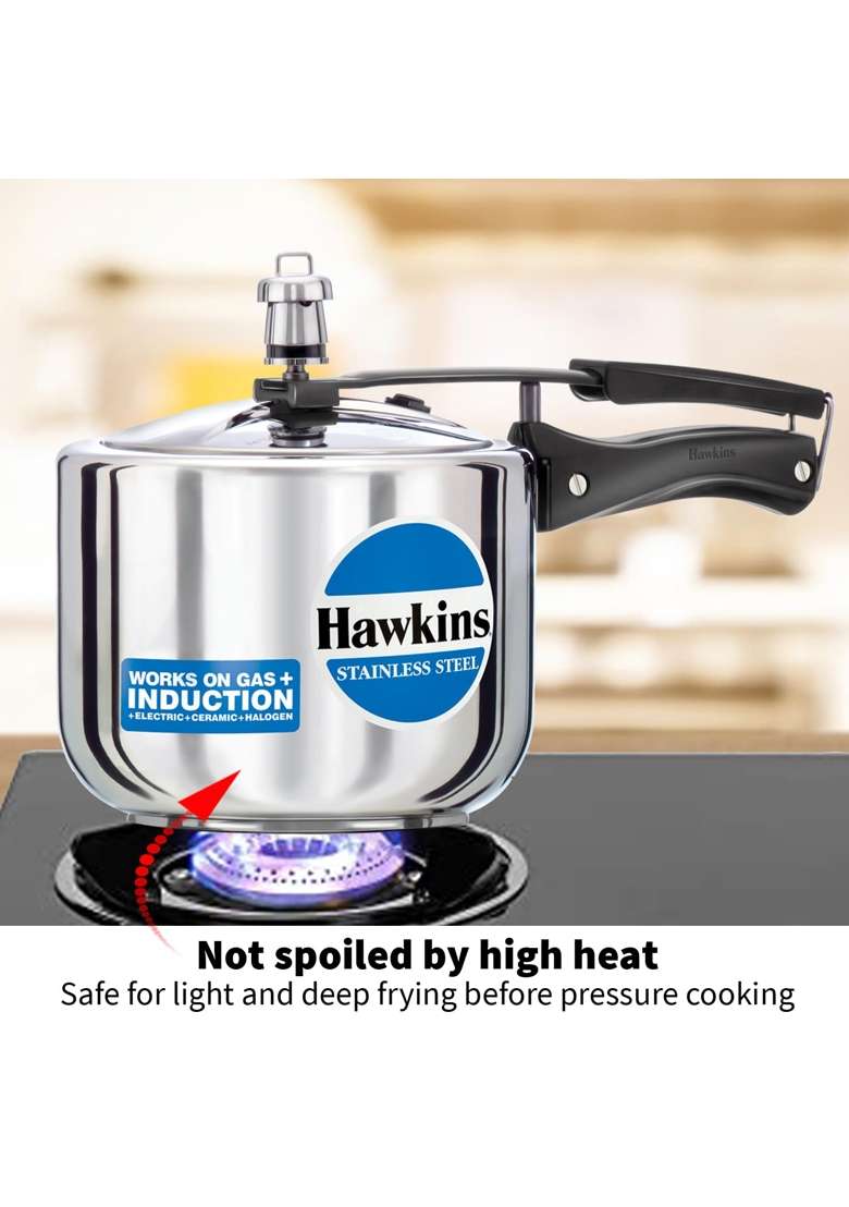 Hawkins Pressure Cooker | 3 L | 3.2 Qt | Induction Compatible - Indya