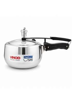 Vinod Platinum Europa Triply Stainless Steel Inner Lid Pressure Cooker | 3 L | 3.2 Qt
