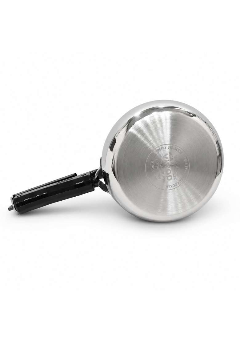 Vinod Platinum Europa Triply Stainless Steel Inner Lid Pressure Cooker | 3 L | 3.2 Qt - Indya